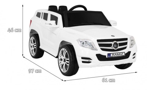 Autko City Rider dla dzieci Biały + Pilot + Regulacja kierownicy + Wolny Start + MP3 USB + LED Autko City Rider dla dzieci Biały + Pilot + Regulacja kierownicy + Wolny Start + MP3 USB + LED