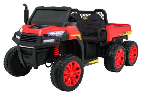Autko Farmer Truck dla 2 dzieci Czerwony + Napęd 4x4 + Pilot + Kiper + Audio LED Autko Farmer Truck dla 2 dzieci Czerwony + Napęd 4x4 + Pilot + Kiper + Audio LED