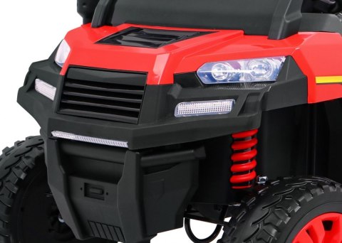 Autko Farmer Truck dla 2 dzieci Czerwony + Napęd 4x4 + Pilot + Kiper + Audio LED Autko Farmer Truck dla 2 dzieci Czerwony + Napęd 4x4 + Pilot + Kiper + Audio LED