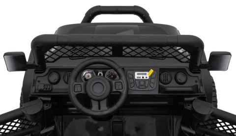 Autko terenowe Geoland Power dla 2 dzieci Czarny + Pilot + Silniki 2x200W + Bagażnik + Radio MP3 + LED Autko terenowe Geoland Power dla 2 dzieci Czarny + Pilot + Silniki 2x200W + Bagażnik + Radio MP3 + LED