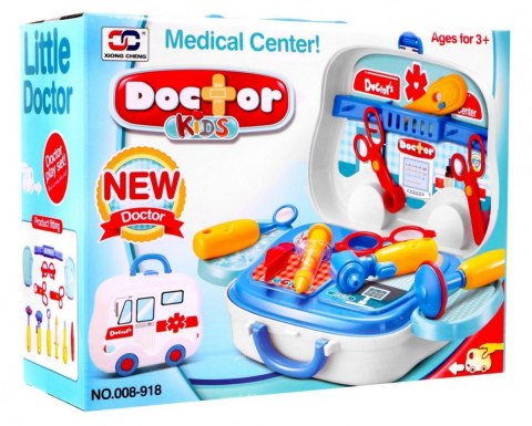Zestaw lekarski + Walizka ambulans dla dzieci 3+ Przenośna zabawka + Akcesoria Sprzęty doktora Zestaw lekarski + Walizka ambulans dla dzieci 3+ Przenośna zabawka + Akcesoria Sprzęty doktora