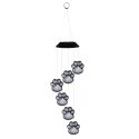 LEAN Lampki Solarne Ogrodowe LED Dzwonki Psie Łapy Kolorowe 70cm LEAN Lampki Solarne Ogrodowe LED Dzwonki Psie Łapy Kolorowe 70cm