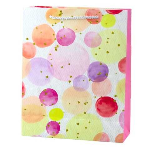 LEAN Torba Prezentowa Kropki Akwarelowe Pastelowe 32 × 26 × 10 cm LEAN Torba Prezentowa Kropki Akwarelowe Pastelowe 32 × 26 × 10 cm