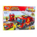 LEAN Toys Klocki Konstrukcyjne Wóz Straży Pożarnej Z Drabiną 275 el.
