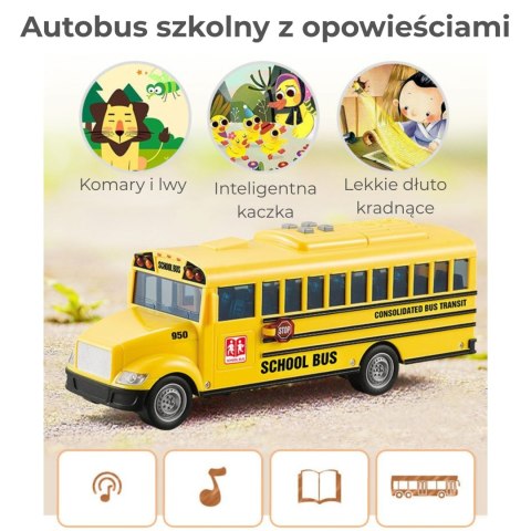 WOOPIE Autobus Szkolny Interaktywny Elektryczny 1:20 WOOPIE Autobus Szkolny Interaktywny Elektryczny 1:20