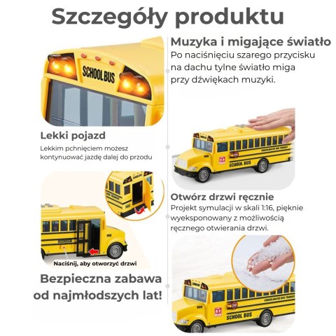 WOOPIE Autobus Szkolny Interaktywny Elektryczny 1:20 WOOPIE Autobus Szkolny Interaktywny Elektryczny 1:20