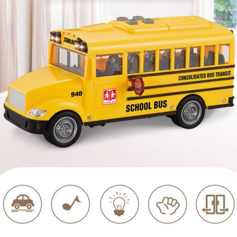WOOPIE Autobus Szkolny Interaktywny Elektryczny 1:20 WOOPIE Autobus Szkolny Interaktywny Elektryczny 1:20