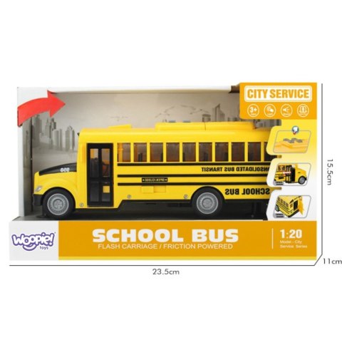 WOOPIE Autobus Szkolny Interaktywny Elektryczny 1:20 WOOPIE Autobus Szkolny Interaktywny Elektryczny 1:20