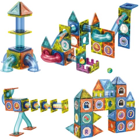 WOOPIE Klocki Magnetyczne Konstrukcyjne 3D Zestaw Edukacyjny Tor Kulkowy 42 el. WOOPIE Klocki Magnetyczne Konstrukcyjne 3D Zestaw Edukacyjny Tor Kulkowy 42 el.