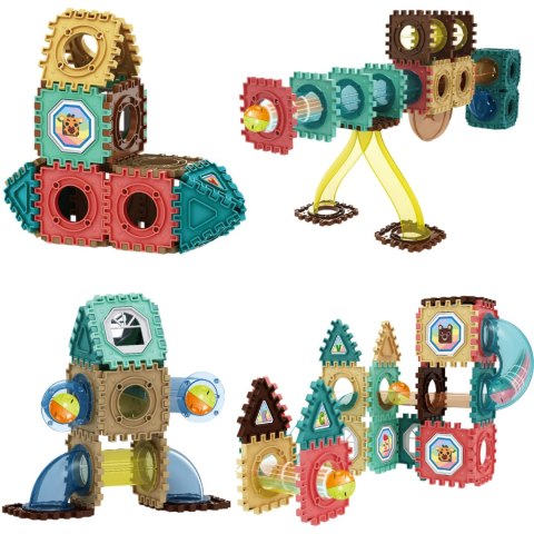 WOOPIE Klocki Magnetyczne Konstrukcyjne 3D Zestaw Edukacyjny Tor Kulkowy 68el. WOOPIE Klocki Magnetyczne Konstrukcyjne 3D Zestaw Edukacyjny Tor Kulkowy 68el.