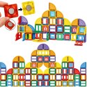 WOOPIE Klocki Magnetyczne Konstrukcyjne 3D Zestaw Edukacyjny Zamek 100el.