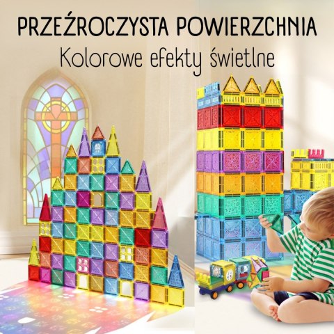 WOOPIE Klocki Magnetyczne Konstrukcyjne 3D Zestaw Edukacyjny Zamek Pojazdy110el.. WOOPIE Klocki Magnetyczne Konstrukcyjne 3D Zestaw Edukacyjny Zamek Pojazdy110el..