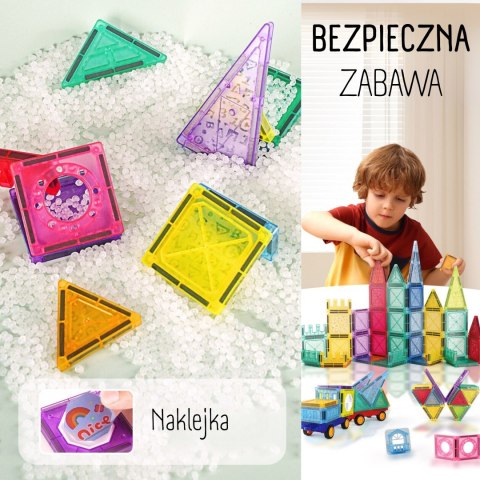 WOOPIE Klocki Magnetyczne Konstrukcyjne 3D Zestaw Edukacyjny Zamek Pojazdy110el.. WOOPIE Klocki Magnetyczne Konstrukcyjne 3D Zestaw Edukacyjny Zamek Pojazdy110el..