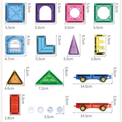 WOOPIE Klocki Magnetyczne Konstrukcyjne 3D Zestaw Edukacyjny Zamek Pojazdy110el.. WOOPIE Klocki Magnetyczne Konstrukcyjne 3D Zestaw Edukacyjny Zamek Pojazdy110el..