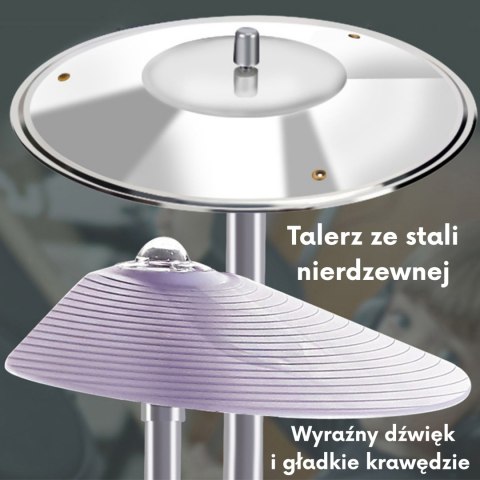 WOOPIE Perkusja Edukacyjna dla Dzieci 5 Bębnów 1 Talerz + Taboret z Motywem Zwierzątek WOOPIE Perkusja Edukacyjna dla Dzieci 5 Bębnów 1 Talerz + Taboret z Motywem Zwierzątek