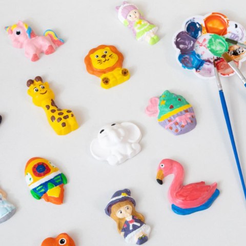 WOOPIE Zestaw Kreatywny z Farbami DIY Zrób Odlewy Gipsowe Figurki i Pomaluj - Zestaw Zwierzątka WOOPIE Zestaw Kreatywny z Farbami DIY Zrób Odlewy Gipsowe Figurki i Pomaluj - Zestaw Zwierzątka