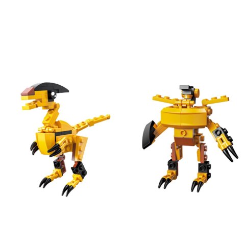 LEAN Klocki Konstrukcyjne Dinozaur Robot 2w1 57-70 el. Mix LEAN Klocki Konstrukcyjne Dinozaur Robot 2w1 57-70 el. Mix