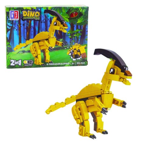 LEAN TOYS Klocki Konstrukcyjne Zestaw Dinozaur Robot 2w1 153-179 el. Mix LEAN TOYS Klocki Konstrukcyjne Zestaw Dinozaur Robot 2w1 153-179 el. Mix