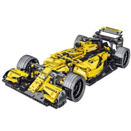 LEAN Toys Klocki Konstrukcyjne Samochód Wyścigowy R.S.18 Żółty 1:10 1093 el.
