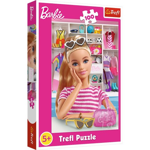 Trefl Puzzle Puzzle - 100 - Poznaj Barbie - Mattel, BarbieTrefl 16458 Trefl Puzzle Puzzle - 100 - Poznaj Barbie - Mattel, BarbieTrefl 16458