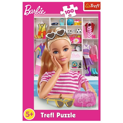 Trefl Puzzle Puzzle - 100 - Poznaj Barbie - Mattel, BarbieTrefl 16458 Trefl Puzzle Puzzle - 100 - Poznaj Barbie - Mattel, BarbieTrefl 16458