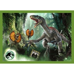 Trefl Puzzle Puzzle - 4w1 - Groźne dinozaury - Universal Jurassic World Trefl 34607