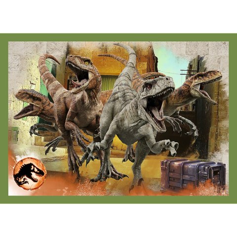 Trefl Puzzle Puzzle - 4w1 - Groźne dinozaury - Universal Jurassic World Trefl 34607 Trefl Puzzle Puzzle - 4w1 - Groźne dinozaury - Universal Jurassic World Trefl 34607