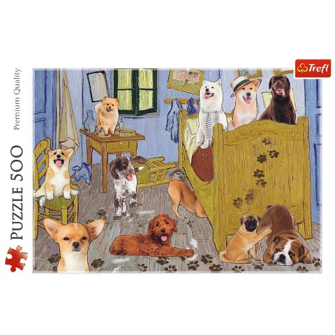 Trefl Puzzle Puzzle - 500 - Pokój van Gogha Psia Rewolucja Trefl 37539 Trefl Puzzle Puzzle - 500 - Pokój van Gogha Psia Rewolucja Trefl 37539