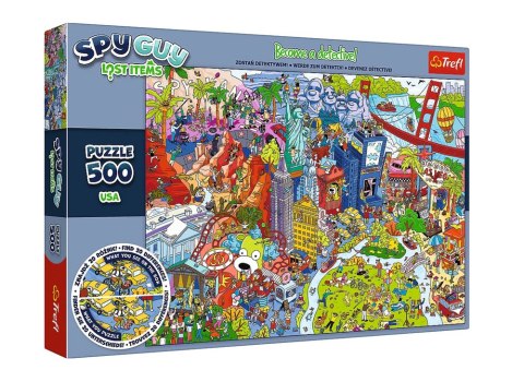 Trefl Puzzle Puzzle - 500 - Spy Guy Lost Items: USA Rodzina Treflików 37480 Trefl Puzzle Puzzle - 500 - Spy Guy Lost Items: USA Rodzina Treflików 37480