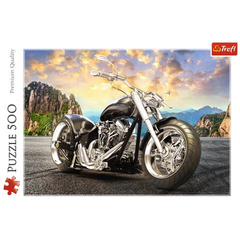 Trefl Puzzle Puzzle 500 el. Czarny motocykl 37384 Trefl Puzzle Puzzle 500 el. Czarny motocykl 37384