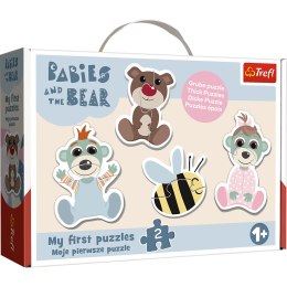 Trefl Puzzle Puzzle - Baby Classic - Przyjacielskie Bobaski -Bobaski i Miś Trefl 36139