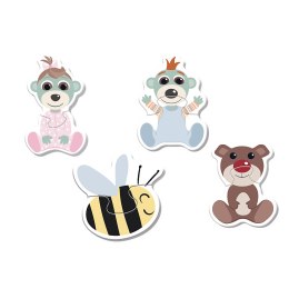 Trefl Puzzle Puzzle - Baby Classic - Przyjacielskie Bobaski -Bobaski i Miś Trefl 36139