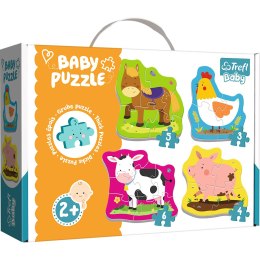 Trefl Puzzle Puzzle - Baby Classic - Zwierzęta na wsi - Trefl Baby 36070