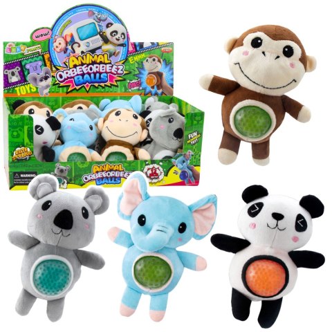 LEAN Toys Pluszak Maskotka Do Ściskania Brzuszek Z Kulkami Wodnymi 17cm Mix