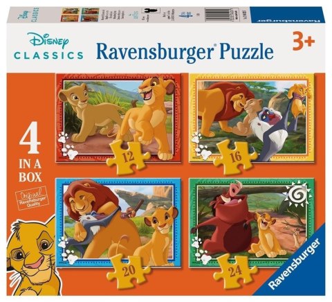Puzzle 4w1 Król Lew Puzzle 4w1 Król Lew