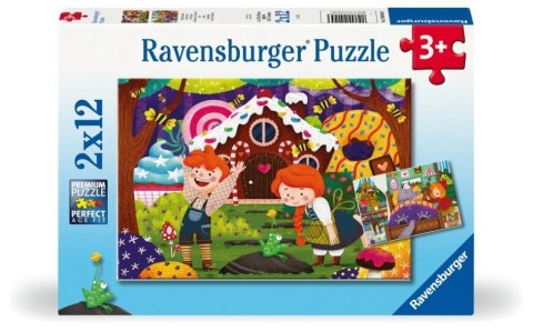 Puzzle dla dzieci 2D: Świat baśni 2x12el Puzzle dla dzieci 2D: Świat baśni 2x12el