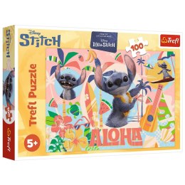 Trefl Puzzle Puzzle 100 - Stitch i przyjaciele w akcji - Disney Trefl 16495