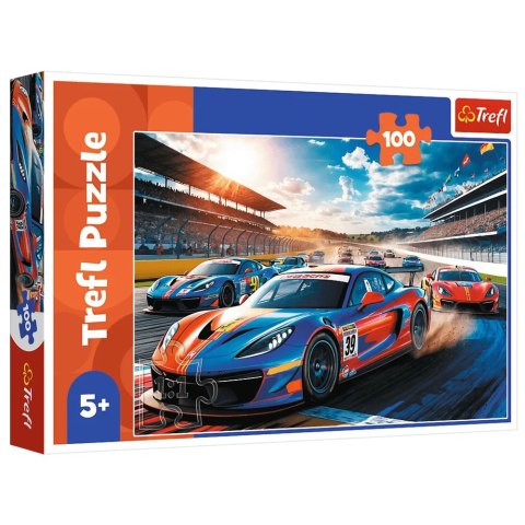 Trefl Puzzle Puzzle 100 - Szybka wyścigówka Trefl 17403 Trefl Puzzle Puzzle 100 - Szybka wyścigówka Trefl 17403