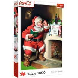 Trefl Puzzle Puzzle - 1000 XMAS - Coca-Cola: Mikołaj przy kominku Trefl 10922