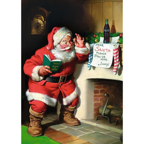 Trefl Puzzle Puzzle - 1000 XMAS - Coca-Cola: Mikołaj przy kominku Trefl 10922 Trefl Puzzle Puzzle - 1000 XMAS - Coca-Cola: Mikołaj przy kominku Trefl 10922
