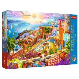 Trefl Puzzle Puzzle- 1000 Premium Plus - Tea Time: Z wizytą na Santorini Trefl 10842