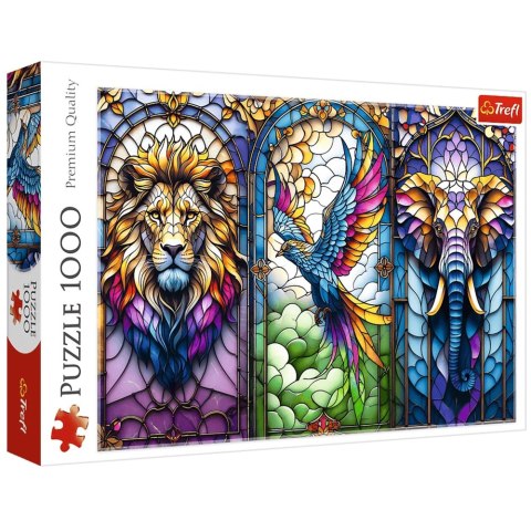Trefl Puzzle Puzzle - 1000 - Witraż: Zwierzęta Trefl 10957 Trefl Puzzle Puzzle - 1000 - Witraż: Zwierzęta Trefl 10957