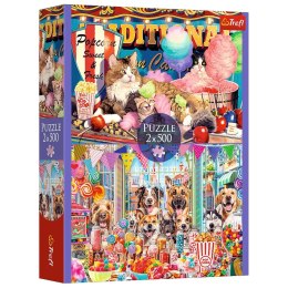 Trefl Puzzle Puzzle - 2x500 - Puszyści przyjaciele Trefl 37495