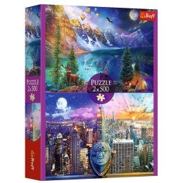 Trefl Puzzle Puzzle - 2x500 - Wycieczka po Ameryce Trefl 37500