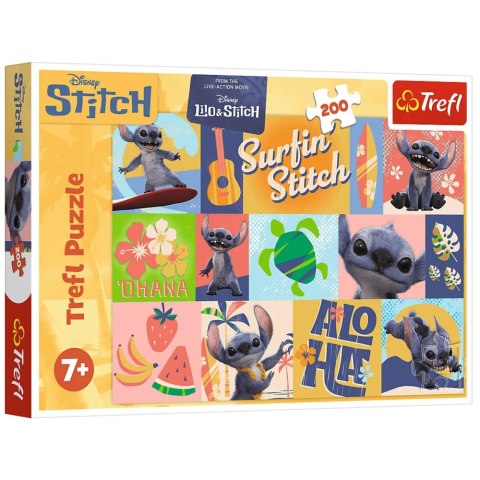 Trefl Puzzle Puzzle 200 - Hawajskie przygody - Disney Stitch Trefl 13331