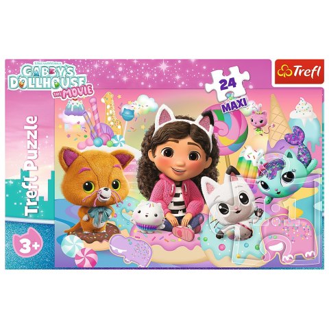 Trefl Puzzle Puzzle - 24 Maxi - Koci Świat Gabby Trefl 14381 Trefl Puzzle Puzzle - 24 Maxi - Koci Świat Gabby Trefl 14381