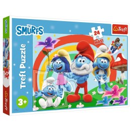 Trefl Puzzle Puzzle - 24 Maxi - Smerfny dzień - The Smurfs 14374