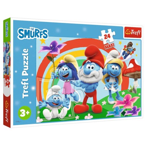 Trefl Puzzle Puzzle - 24 Maxi - Smerfny dzień - The Smurfs 14374
