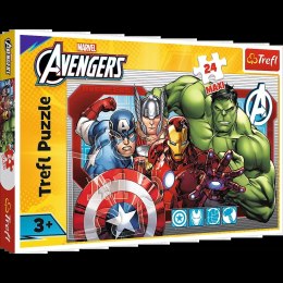 Trefl Puzzle Puzzle 24 Maxi - Zawsze sprawiedliwi - Disney Marvel The Avengers Trefl 14378