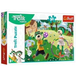 Trefl Puzzle Puzzle - 30 - Aktywny dzień - Rodzina Treflików Trefl 18287